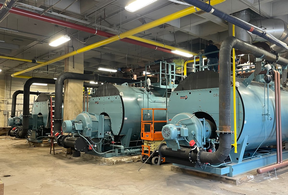 DelvalEquipment's tweet photo. Check out the latest six @cleaverbrooks model CBJT firetube boilers to get delivered to Philadelphia!

The #boilers are equipped with ultra-low NOx emissions burners and advanced PLC controls. When low emissions is required, we have solutions!

#delvalequipment #cleaverbrooks https://t.co/yTLRxrwA81