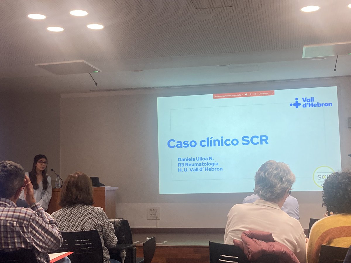 Avui defensa i discussió del cas clínic a la @SCReuma d’un pacient amb síndrome de VEXAS. Felicitats als ponents!!! @vallhebron @reuma_santpau