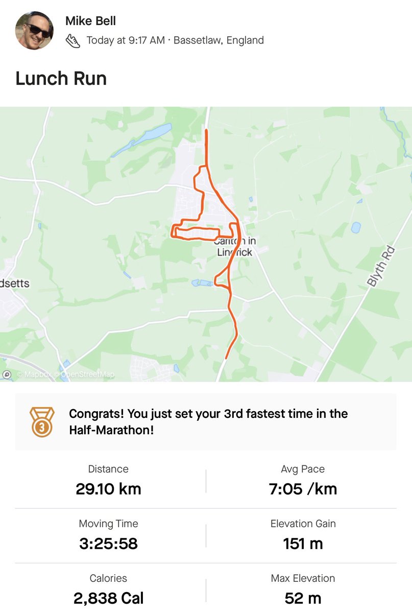 MikeBellSN's tweet photo. 29k run this morning and I am SORE! Nice ice bath alleviated some of that pain though! Thanks to everyone who has donated so far to @PAPYRUS_Charity your money is appreciated more than you’ll ever know.
@JustGiving #mikesmarathon for those of you who’d like to donate. https://t.co/HCyL6A4oMB