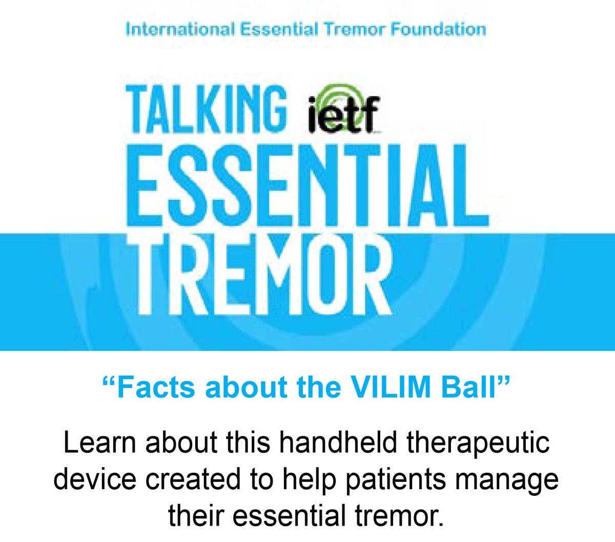 VILIM ball is a handheld therapeutic device that provides neuromodulation therapy to temporarily reduce hand tremor for patients with essential tremor. This is a conversation with creator Dr. Mantas Venslauskas, CEO of the Lithuanian-based company Vilimed. essentialtremor.org/facts-about-th…