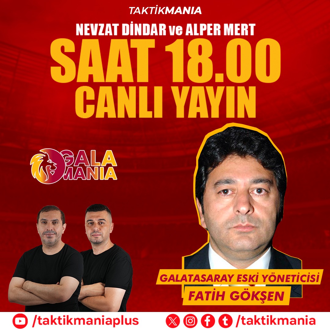 'ASIR GİBİ GEÇEN 16 DAKİKA...' Galatasaray'ın 2006 yılı şampiyonluğunun mimarlarından eski futbol şube sorumlusu Fatih Gökşen, Galamania'nın canlı yayın konuğu olacak.. 🎙 @nevzatdindar @alpermertt 🟡🔴 Gala Mania 18.00'de başlıyor 🔗 youtube.com/live/MKvOW_op8…