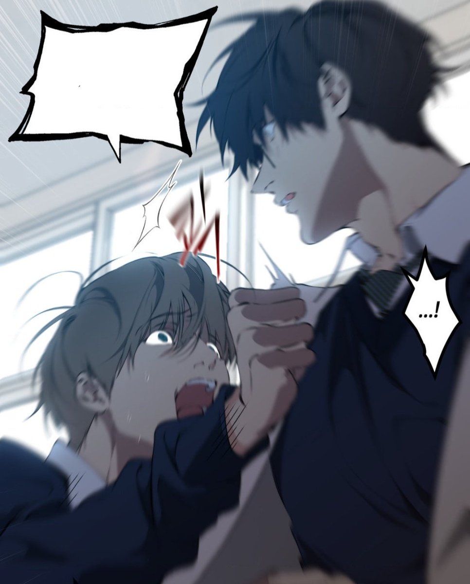 Gintokissock's tweet photo. The way Cirrus kept on begging and begging telling Skylar how much he loves him and not to leave

And Skylar just fkn pushed him off and yelled...
Saying the worst thing possible

Man someone get Cirrus out of this manhwa
Ain't nobody treating my boy right
#Lostinthecloud https://t.co/X7sKXIsZmV