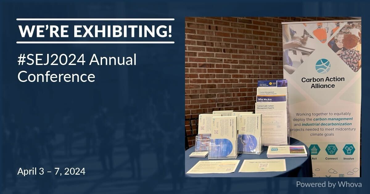 📢 Attn @sejorg conference attendees: GPI's Carbon Action Alliance is exhibiting today and tomorrow @Penn's Annenberg Center! Stop by our table to chat carbon management and industrial decarbonization. #SEJ2024 Check out the work on our website: bit.ly/3J7MqXy