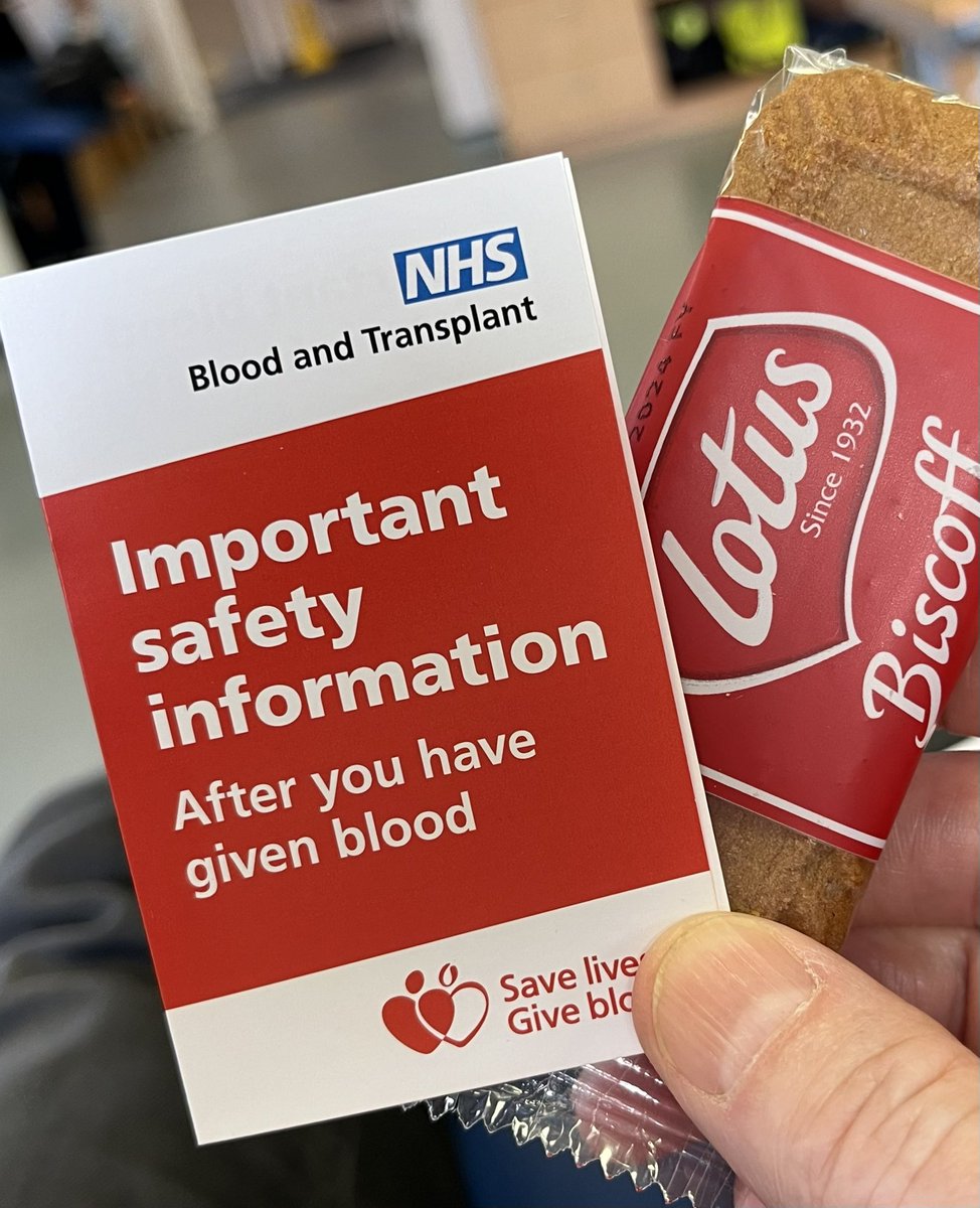 Only posting this to encourage anyone who doesn’t give blood to consider doing so. Free biscuits!