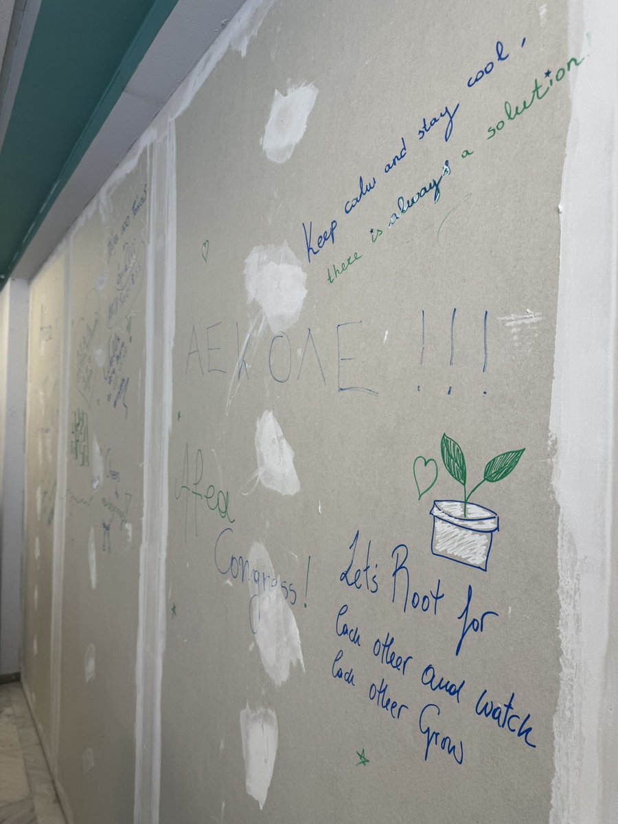 We at AFEA Congress, strongly support creativity and self-expression. 
This wall was today’s blank canvas! 

#newera #NewBrandIdentity #teambuildingactivity 
#afeacongressteam #afeacongress