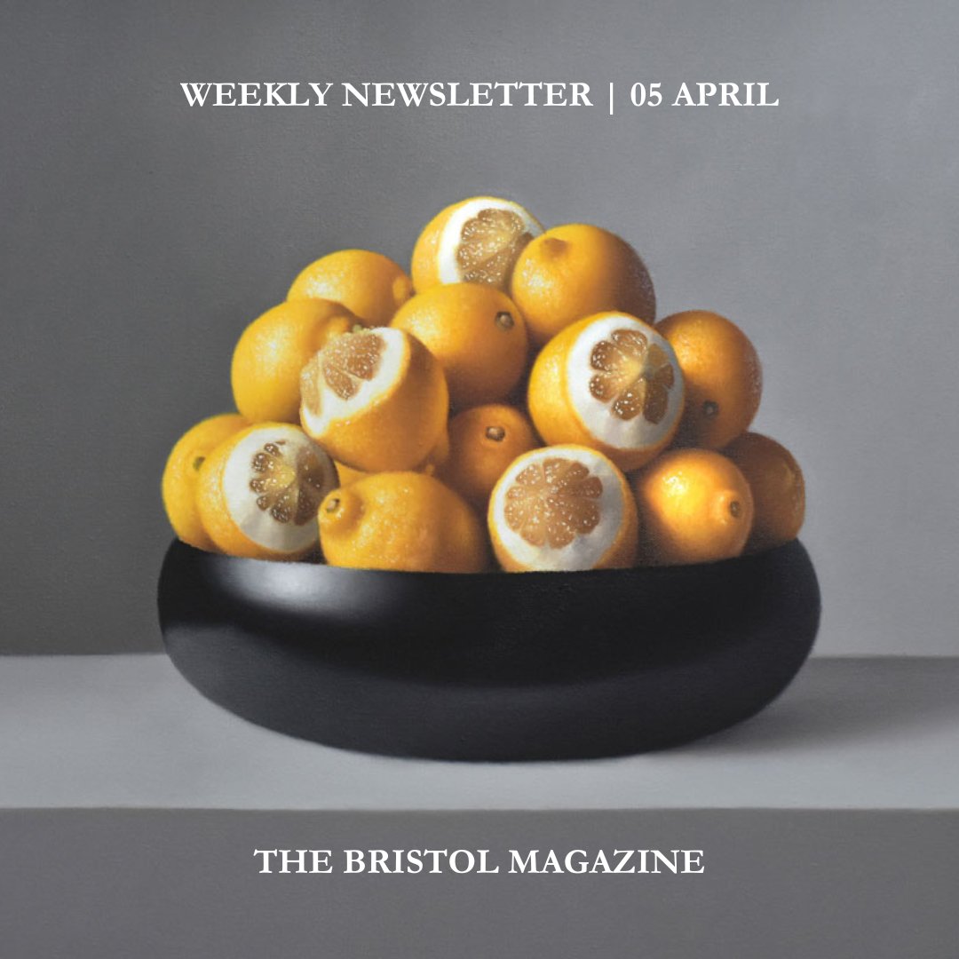 Kickstart your weekend with a scrumptious asparagus tart; explore artwork at @LimeTreeBristol; don’t miss the Welsh National Opera perform at @bristolhipp, plus so much more! Read our newsletter here: preview.mailerlite.com/j8k1a6q2w7 📷 'Lemons in Black Bowl' by Lucy McKie