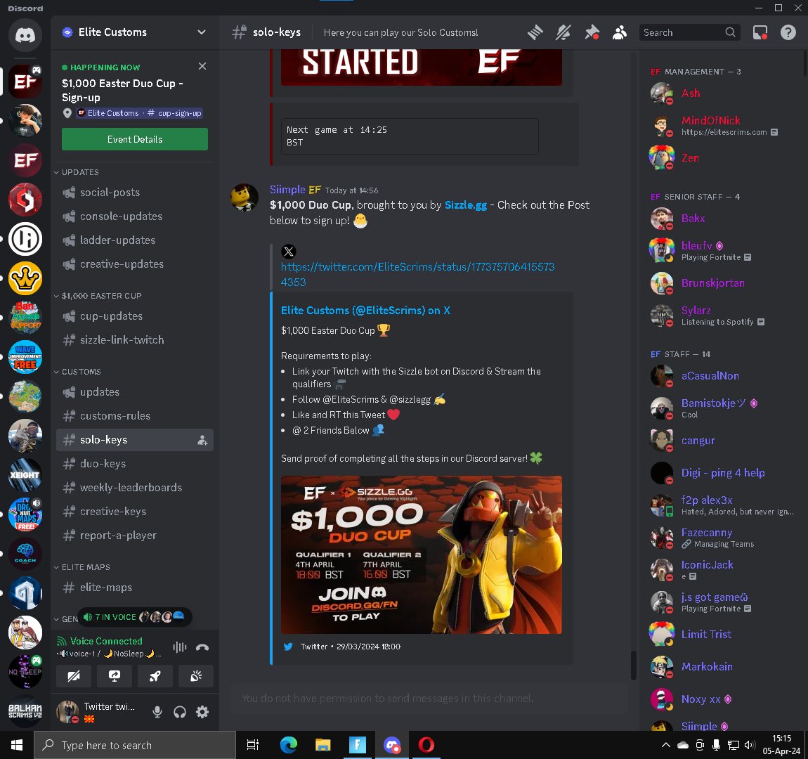 unban from elite have something to practice atleast