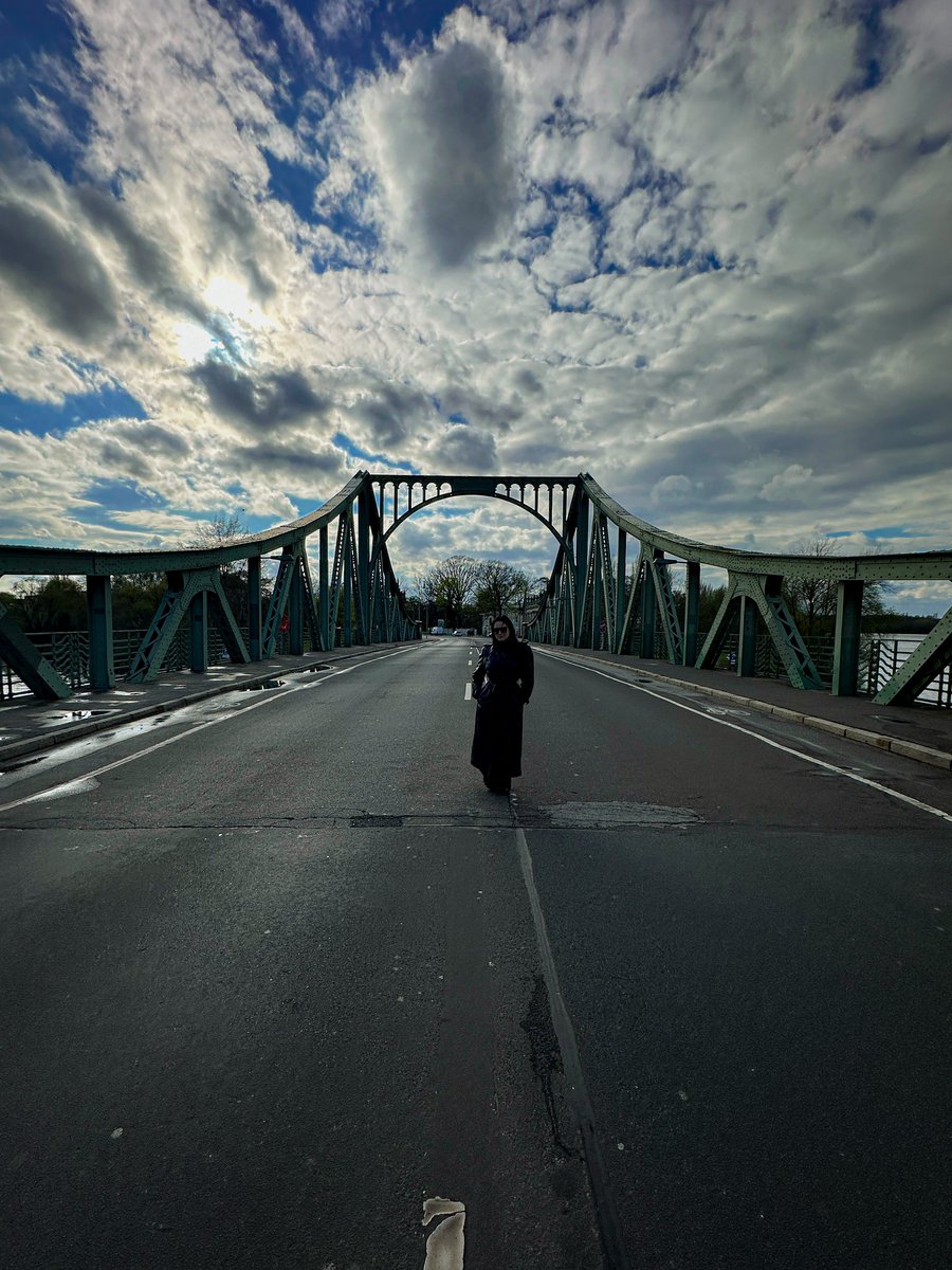 Practicing my Cold War era spy craft on Glienicke Bridge 🕵🏻‍♀️