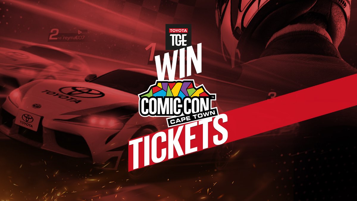 Name one of the Toyota cars that feature in Gran Turismo 7 and you could WIN 5 @ComicConCPT tickets! 

🎰 Buckle up and race at our stand to win a share of R2 000 in Takealot vouchers.

#TTGE #ToyotaEsports #ComicConCapeTown #ForTheSportOfIt
