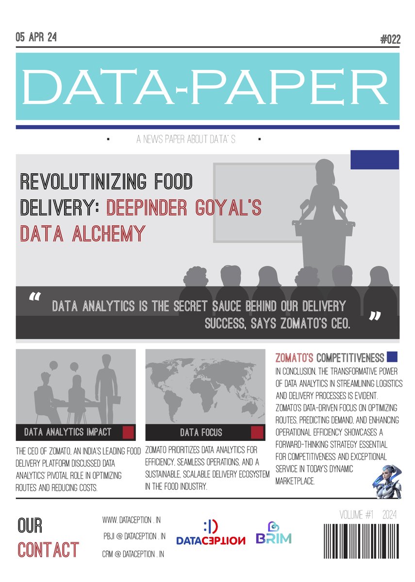 Great evening!! #DATAPAPER #ZomatoDataRevolution #EfficientDelivery #DataAnalyticsSuccess #CustomerSatisfaction #LogisticsOptimization #DataAnalytics #DataIntegration #DataFabric #RPA #BusinessGrowth #BusinessIntelligence