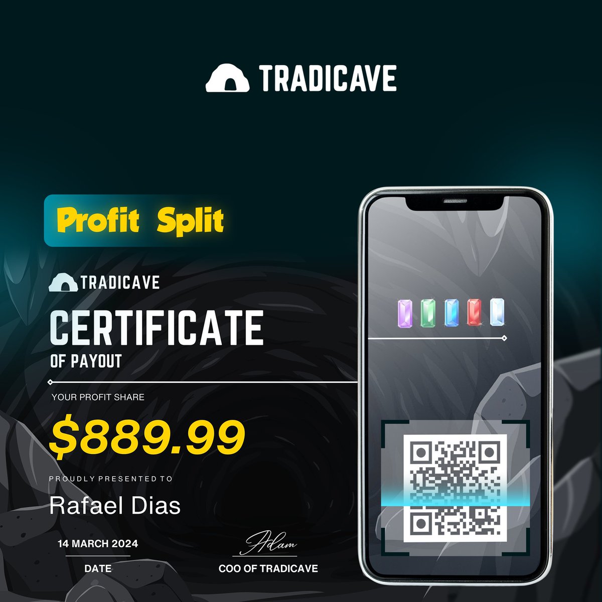 Cheers to remarkable achievements ✨ Big shoutout to our Traders for hitting their payouts milestones with Tradicave's funded accounts. Dedication truly yields reward✅ Follow @Tradicave For more visit: tradicave.com #tradicave #propfirm #proptrading #propfirmtrader