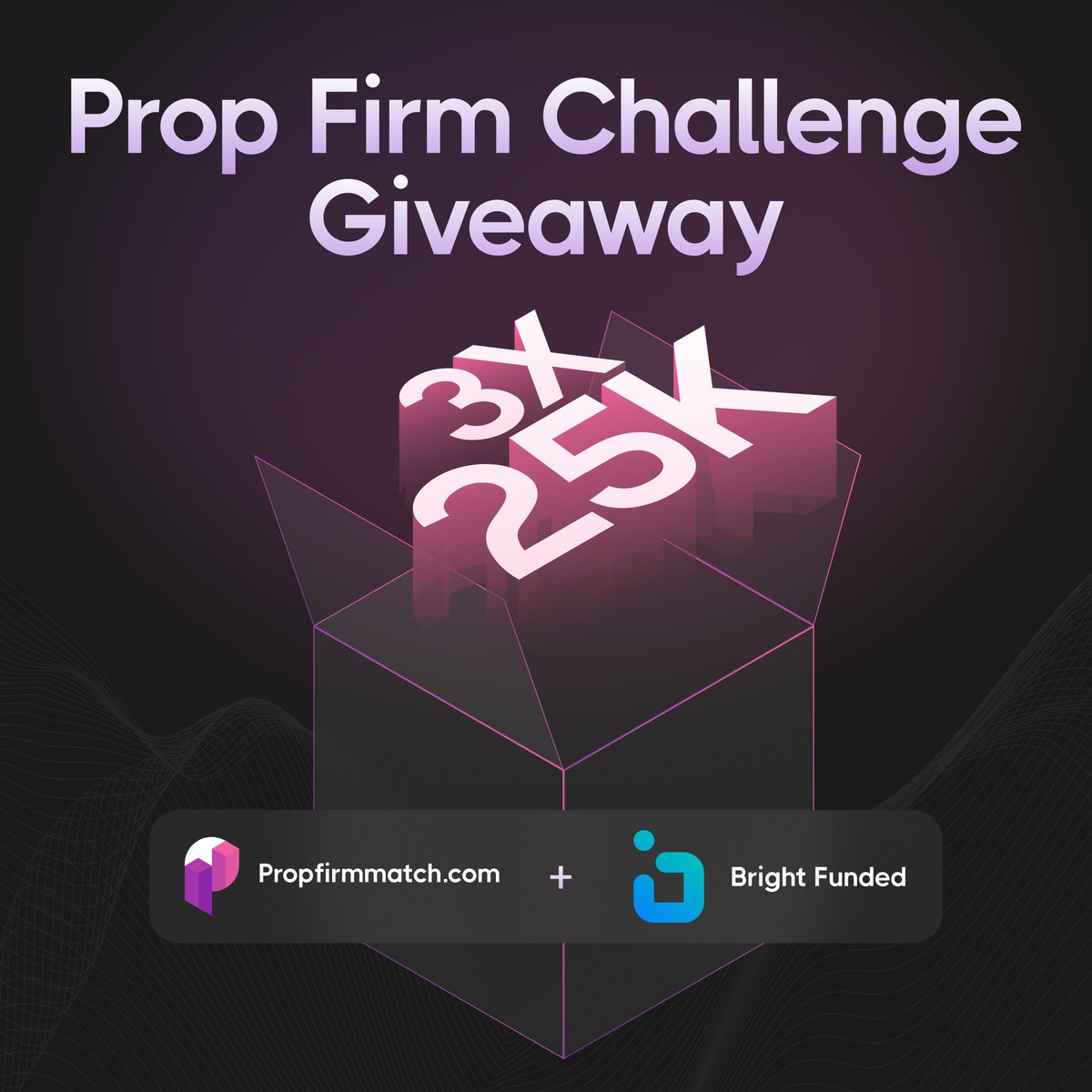 3x25K Challenge Account Giveaway from @BrightFunded 🎉 To participate: 🤝 Follow @PropFirmMatch, @BrightFunded and @Curo_Labs 👫 Tag 3 Traders 🔁 Repost This and the Pinned Post Winners will be picked in 3 days ⏳