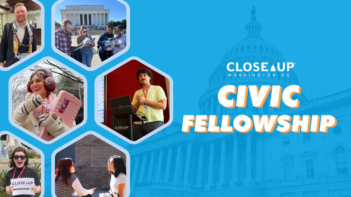 2024-25 Civic Fellowship at Close Up: ➡️ Earn a competitive salary with benefits ➡️ Engage youth in the policy process ➡️ Build your D.C. career alongside young professionals Apply today: bit.ly/3nmdJp5