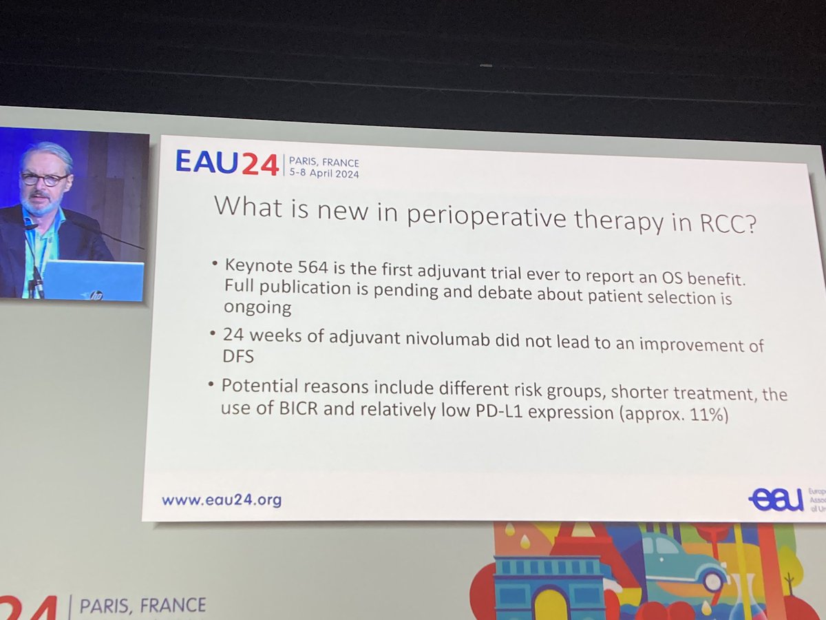 Pr Bex with a critical and thoughtful analysis #EAU24 on keynote-564