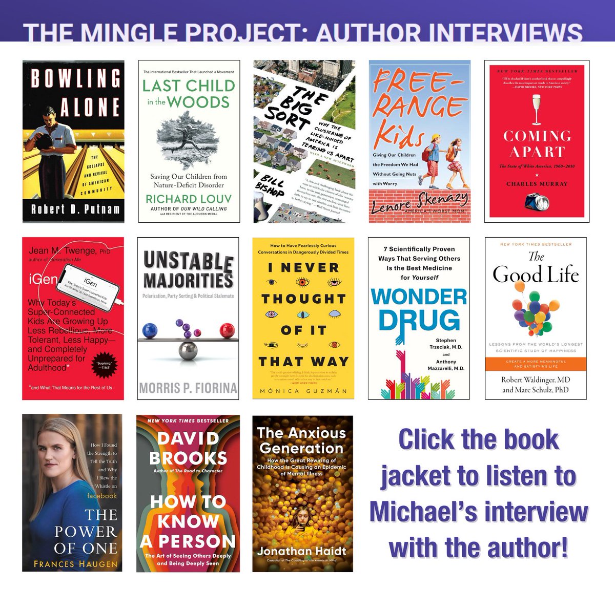 I'm excited to unveil the 'Mingle Project' page on Smerconish.com! It's a collection of author interviews on societal disconnects, featuring my chat with @JonHaidt about “The Anxious Generation,” #1 non-fiction on @nytimes best sellers 📖🎧 smerconish.com/mingle-project ⬅️