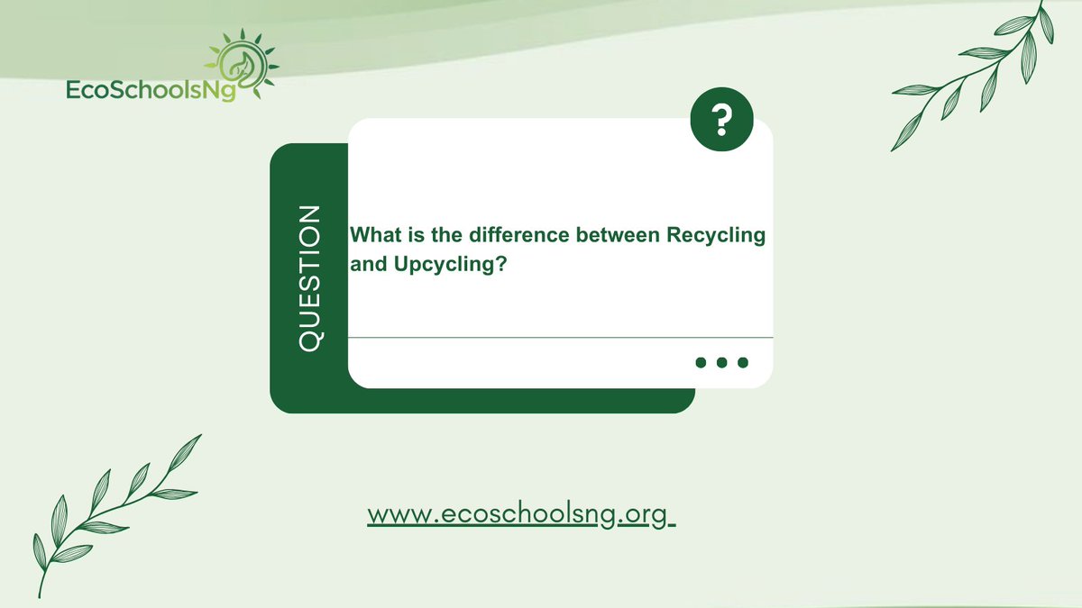 EcoSchoolsNG's tweet photo. Quiz time! 
Can anyone provide answers to the questions? Let's see your answers in the comment section! 

#SustainableDevelopment #SustainableLiving #EcoFriendly #weekend https://t.co/AztJiuP5UU