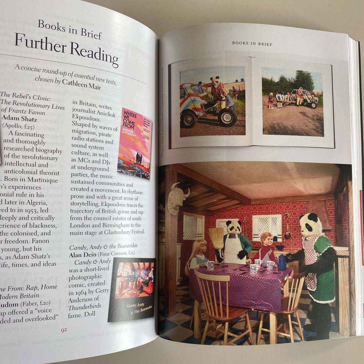 We're delighted to see Candy, Andy and the Bearandas by Alan Dein featured in the latest issue of the @idler 💥 Be sure to pick up a copy in your local bookshop or newsagent! @GerryAndersonTV