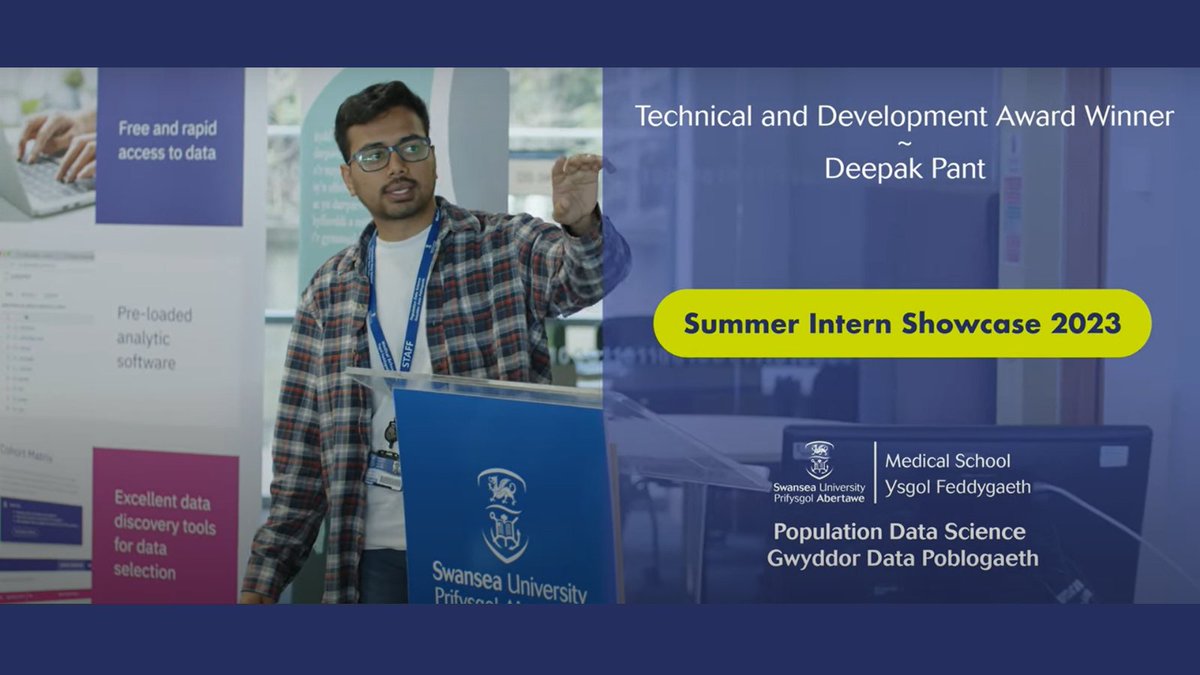 Interested in developing new skills with real-world data analysis? Apply for our Summer Intern Programme!☀️ 🎦Deepak Pant, Winner of last year's Summer Intern Showcase tells us why you should apply youtube.com/watch?v=OfDpAm… Apply here👉popdatasci.swan.ac.uk/about-us/summe… #PDSInterns2024