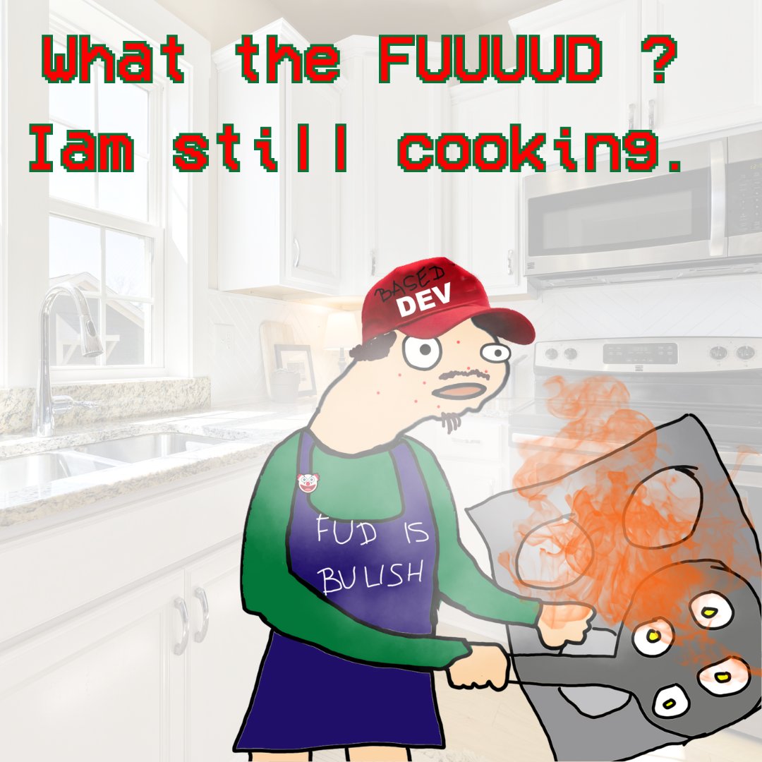 FUD_s0l's tweet photo. What the FUUD ?

Dev is cooking something realy big.

Rdy ?

Dexscreener: https://t.co/uWaMrR1QgN………  
Website: https://fuckyoudev.xyzTG: https://t.co/4WbP2Fk5JX………    

#FUD #DEV #hodl #solana #meme https://t.co/WZo6js8R4x