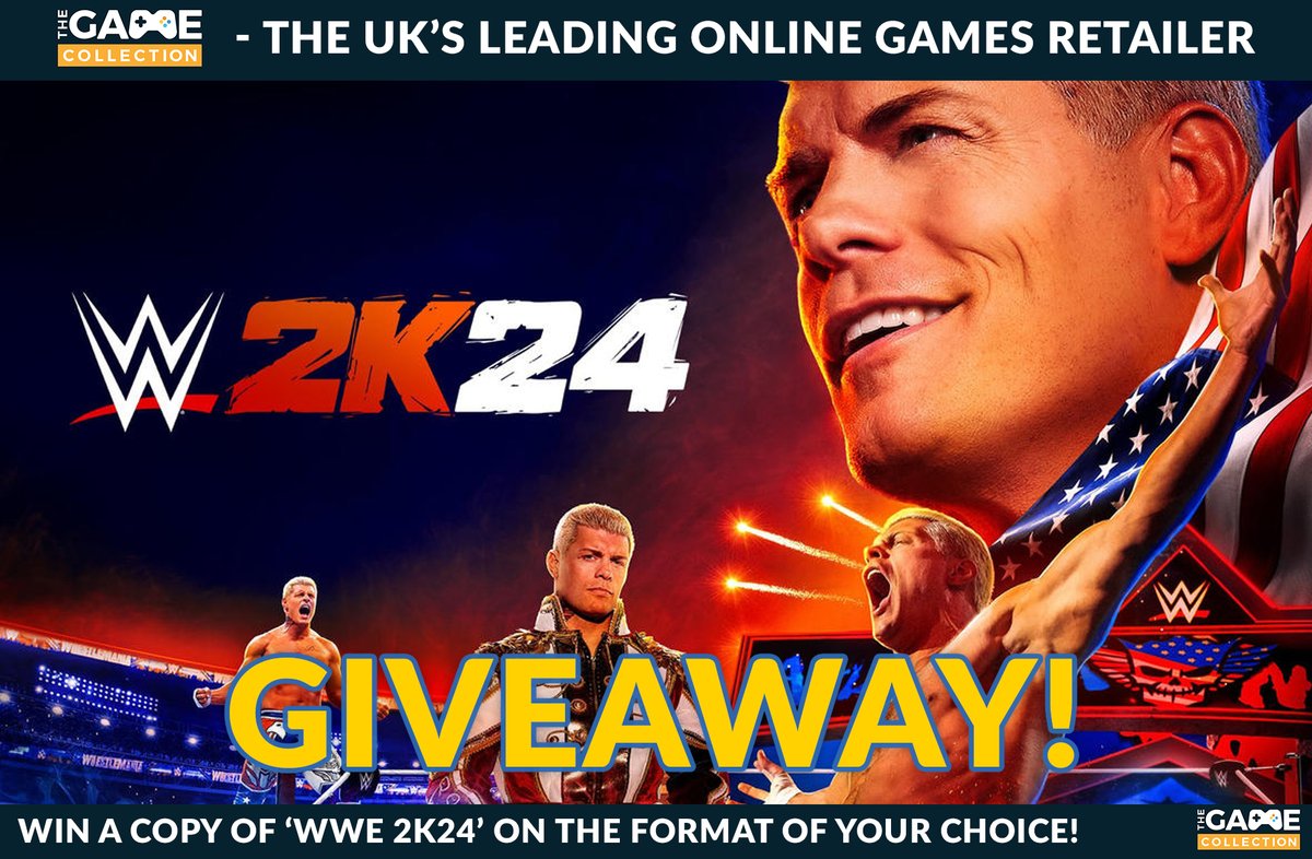 game_collection's tweet image. COMPETITION TIME! 🤼‍♂️🚨

To celebrate this weekend&apos;s &apos;WrestleMania&apos;, we&apos;re giving away a copy of &apos;WWE 2K24&apos; on the format of your choice!

FOLLOW US &amp;amp; RETWEET this post to ENTER!

Winner picked Tues 9th April at 3pm... GOOD LUCK! 🍀

#WWE2K24 #Competition #Giveaway #WrestleMania