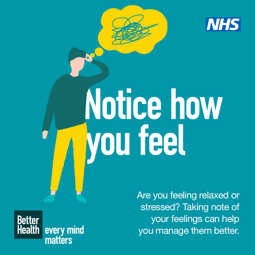 It's Stress Awareness month, follow the #EveryMindMatters top tips to help calm every day stresses. Remember you can speak to your GP, if you need more support nhs.uk/talk