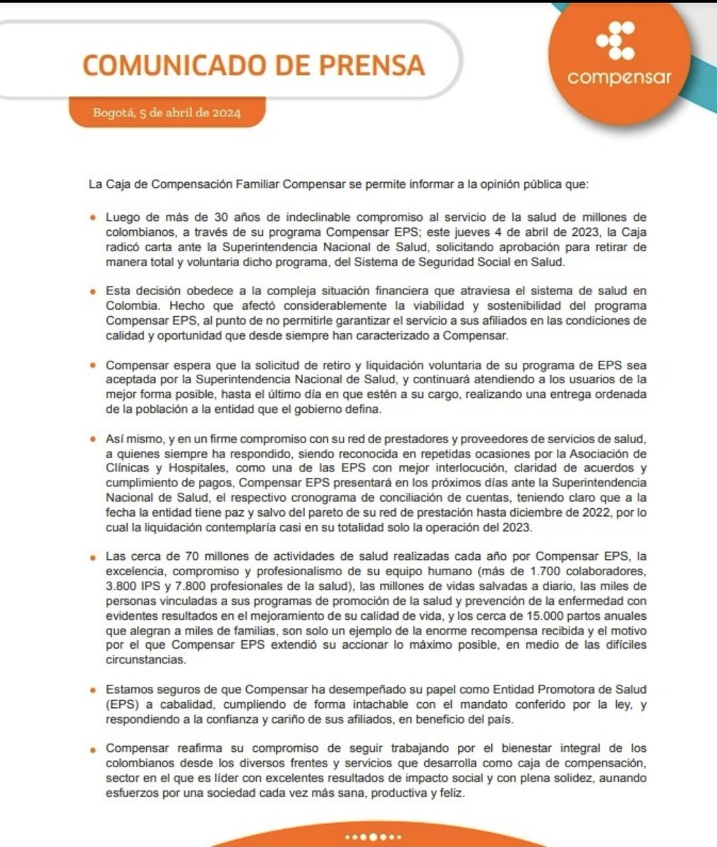 Baldor2014's tweet photo. #CompensarEPS al parrandearse la plata🕺💃y cuidar sus negocios de integración vertical ahora pide autoliquidarse #YoConYo asi es el negocio socio pero las deudas con los hospitales publicos por los servicios prestados que dejan los de CompensarEPS que me las pague la ciudadanía https://t.co/ZiE8KeiEw8