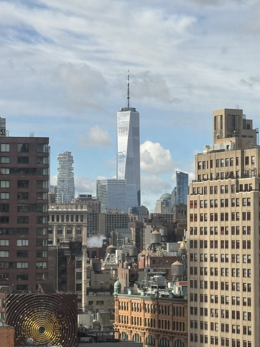 Not a bad view to wake up to. #NYC #WTC