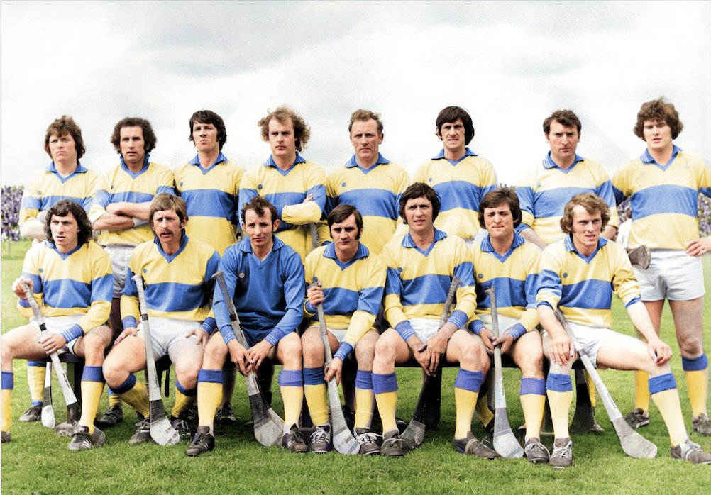Piseoga - creid nó ná creid Any time Clare played Kilkenny in a National Hurling Final in the month of April, they won (1977 & '78). Outside of April, they lost (1976, 1995, 2005). Clare to win again in April, so! 1977 winning team, colourised by @timelesscolours