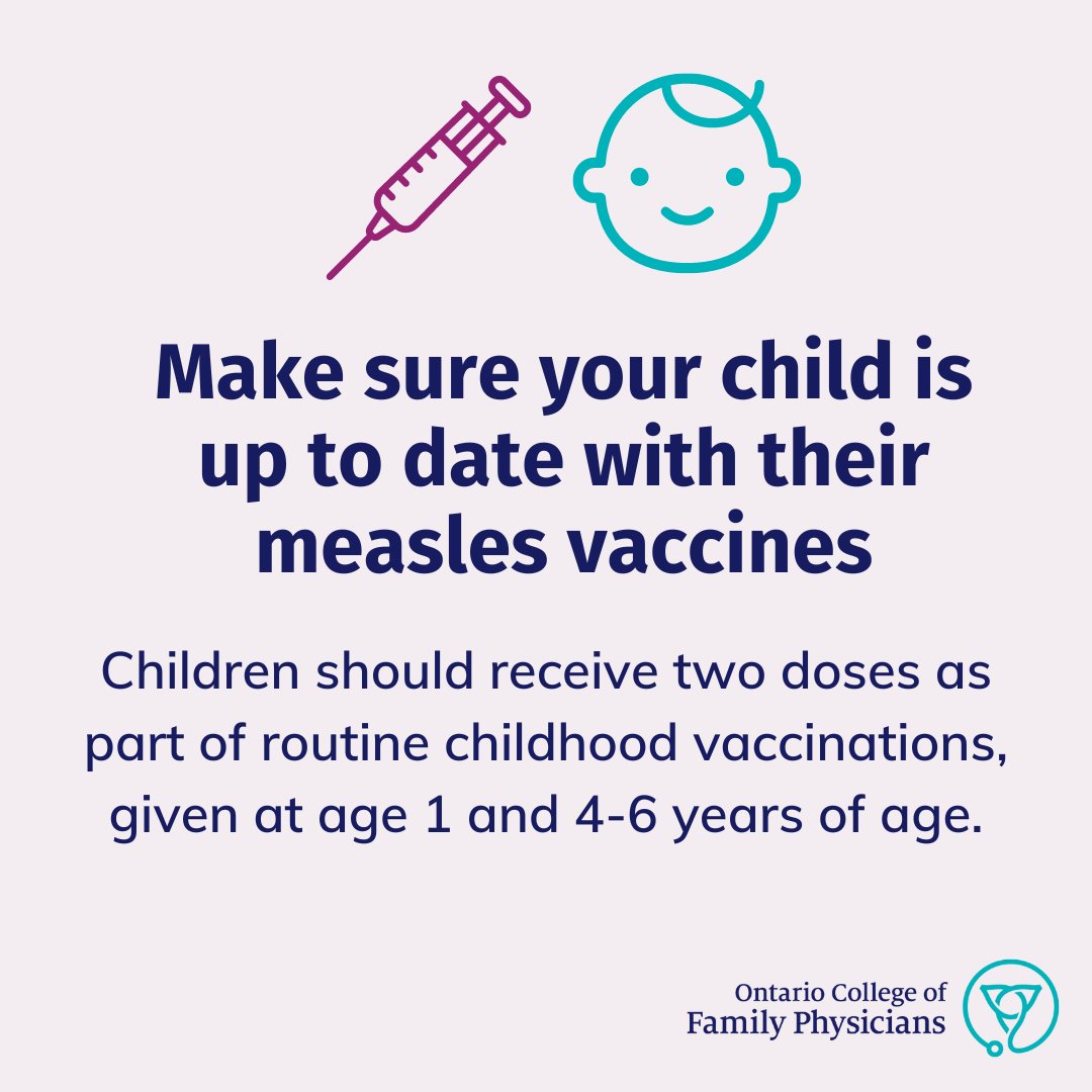 Getting vaccinated is the best way to protect yourself against measles. Make sure children are up to date with their vaccines. See our tips: bit.ly/3IYij4C