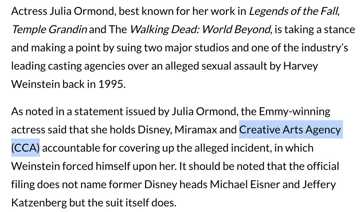 Why is a #QuietOnSet survivor talking to a  pathological liar and preggo porn producer? 

And why is Creative Arts Agency (CAA) involving themselves with Paytas? Have they not learned from their past mistakes involving Ronna McDaniel, Chris D’Elia and Julia Ormond? #lawsuit