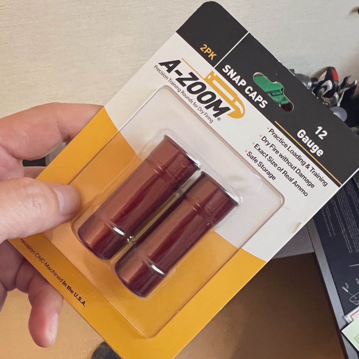 THINK_DESIGN_JP's tweet image. I got A-ZOOM snap caps at the gun shop near my house. It’s important things for reloading training and protect firing pin from dry fire. Hmmm… but I did reloaded and ejected some times. Then it got some scratches soon…. #Remington #snapcap #azoom