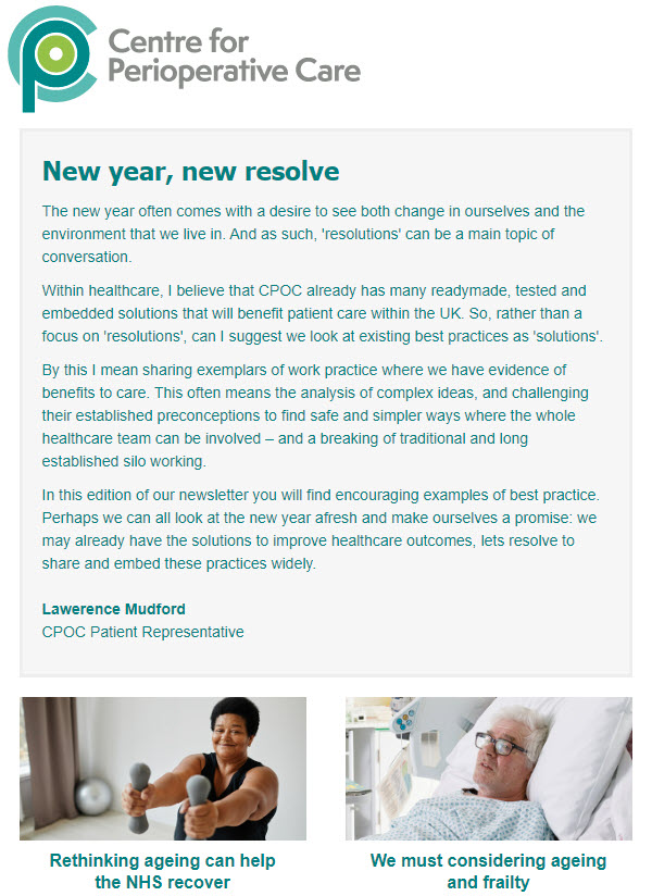 If you missed our newsletters in January and March this year, don't fear you can still read everything we had to say via the @CPOC_News website If not already, sign up to receive our bi-monthly newsletter for the latest on perioperative care cpoc.org.uk/news/cpoc-news…