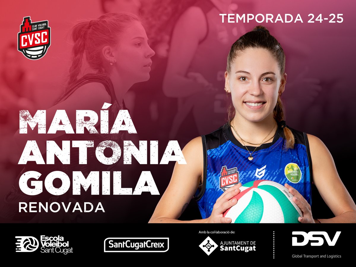 Ens complau anunciar la renovació de @Gomii_8 per la propera temporada amb l'equip de Superlliga. Gomila és una lluitadora incansable amb una força que captiva. La seva empenta i determinació són essencials pel nostre equip. Estem encantats de poder comptar amb ella un any més!