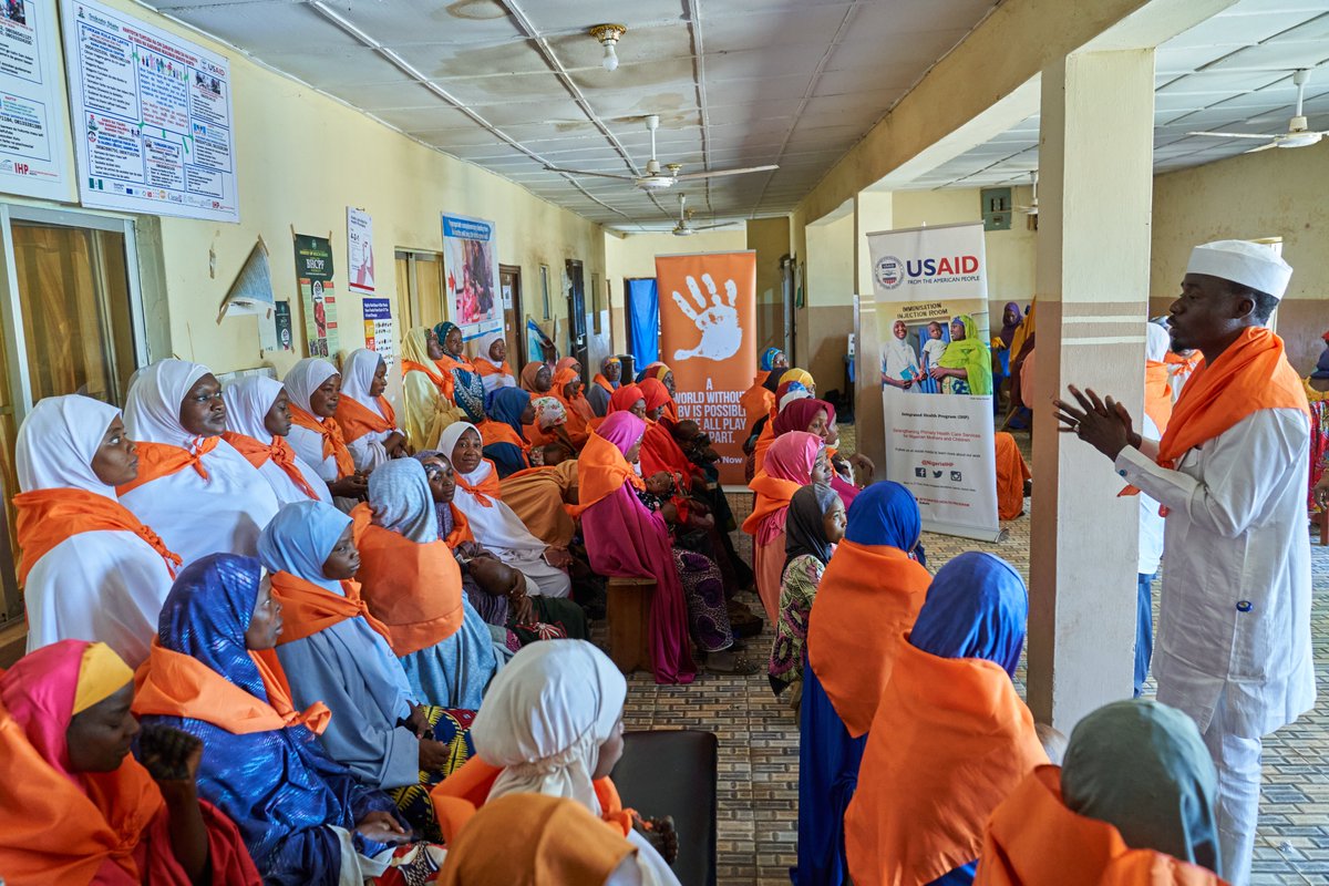 Improving gender equity in health care requires gender-responsive policies to support and protect both health workers and patients. USAID @NigeriaIHP trained 2,387 health workers and government gender desk officers to strengthen the gender-based violence response system. #WHWWeek