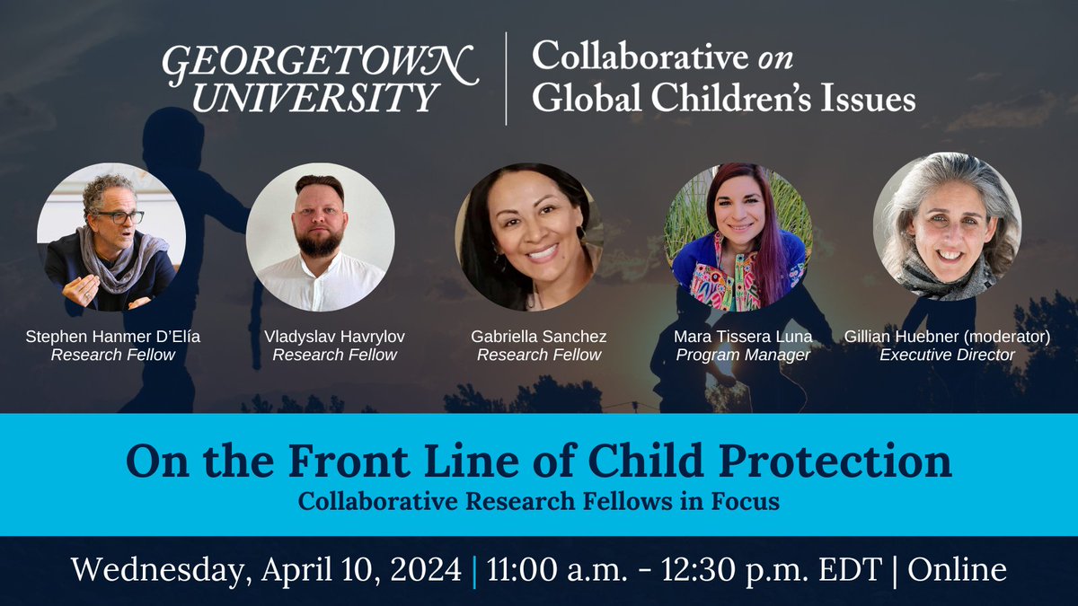 Join us on Wednesday, April 10, for a webinar that will bring together experts and practitioners who are dedicated to advancing child welfare through ethical and inclusive research practices. RSVP: bit.ly/3PPhpeH @havrylov_vlad @_gesanchez @Carpincho_mate