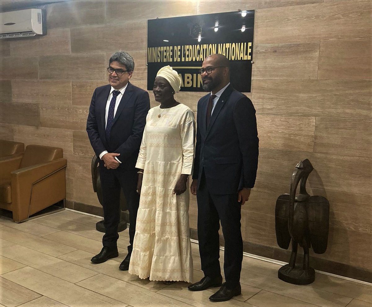 📸Rencontre avec S.E. Mme @MariatouKONE1, Ministre de l'Éducation Nationale et de l'Alphabétisation #MENA, Côte d'Ivoire🇨🇮 « Merci à l'IIPE de continuer à accompagner la Côte d'Ivoire vers la voie d'une éducation inclusive, de qualité et équitable » a-t-elle déclaré.