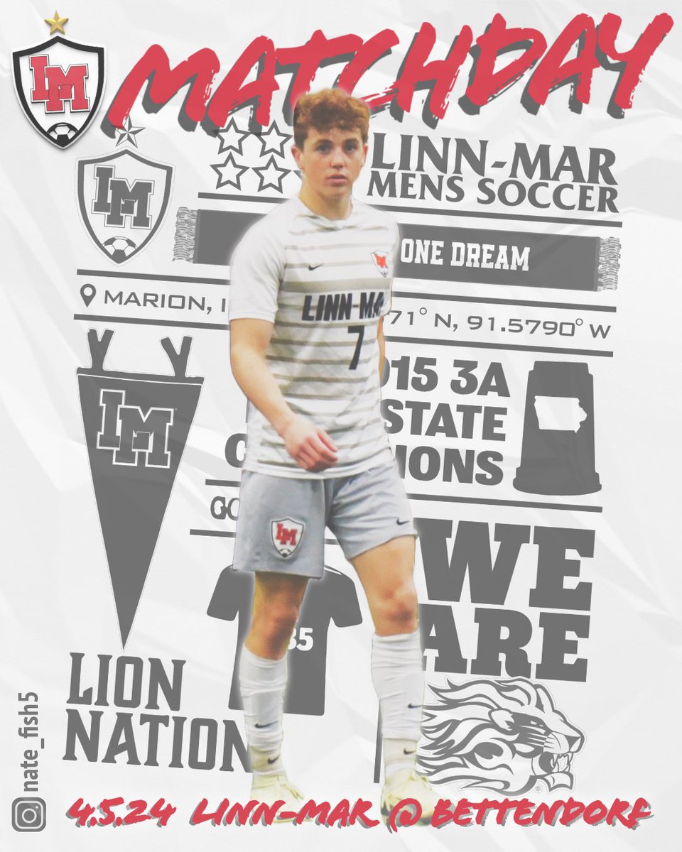 LinnMarSoccer's tweet photo. It’s been nearly a week… finally Matchday 2️⃣ has arrived!! We’re primed and ready to hit the road to take on another soccer powerhouse!
⚽ LM @ Bettendorf
⌚JV1 - 5:30
⌚VAR - 7:00
🏟 TouVelle Stadium
#GOALdriven
#IHSAA #iahssoc https://t.co/Ld9k1eVGMd