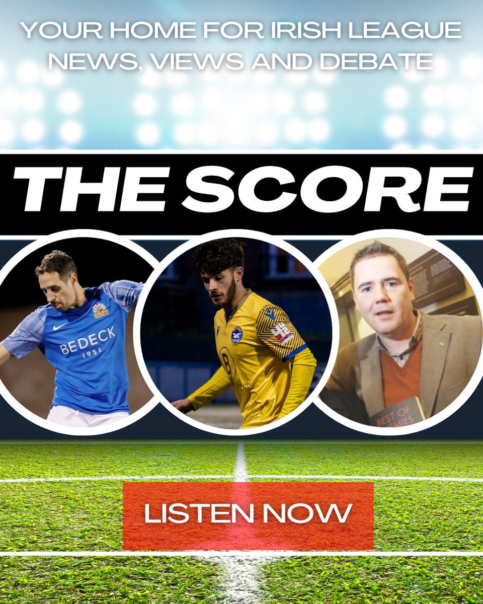 The Score (@thescoreni) on Twitter photo ๐จOUT NOW๐จ
๐ต <a href="/Glenavon_FC/">Glenavon FC</a>'s <a href="/seanward_84/">sแดแดษด แดกแดสแด
</a> on push for 7th and retirement decision
๐ก <a href="/ScottMcArthur07/">Scott McArthur</a> on Premiership ambitions at <a href="/bangorfc/">Bangor FC</a>
โ๏ธ Journalist <a href="/thebarryflynn/">Barry Flynn</a> has his say on the Championship title race and promotion contenders
Listen: podcasters.spotify.com/pod/show/thescโฆ ๐จOUT NOW๐จ
๐ต <a href="/Glenavon_FC/">Glenavon FC</a>'s <a href="/seanward_84/">sแดแดษด แดกแดสแด
</a> on push for 7th and retirement decision
๐ก <a href="/ScottMcArthur07/">Scott McArthur</a> on Premiership ambitions at <a href="/bangorfc/">Bangor FC</a>
โ๏ธ Journalist <a href="/thebarryflynn/">Barry Flynn</a> has his say on the Championship title race and promotion contenders
Listen: podcasters.spotify.com/pod/show/thescโฆ