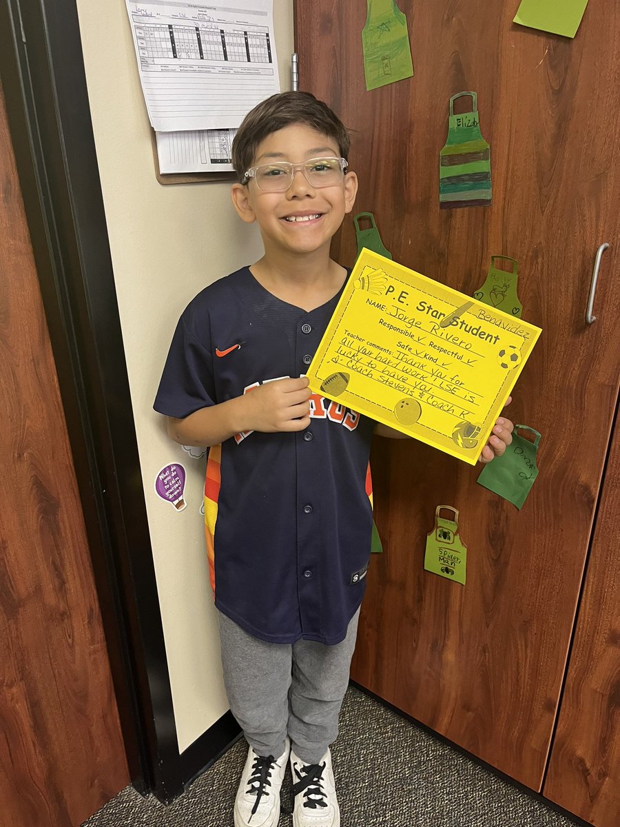 🌟Congrats Jorge! So proud of our PE Super Star!! 🌟<a href="/HumbleISD_LSE/">Lakeshore Elementary</a> #leopardspotting