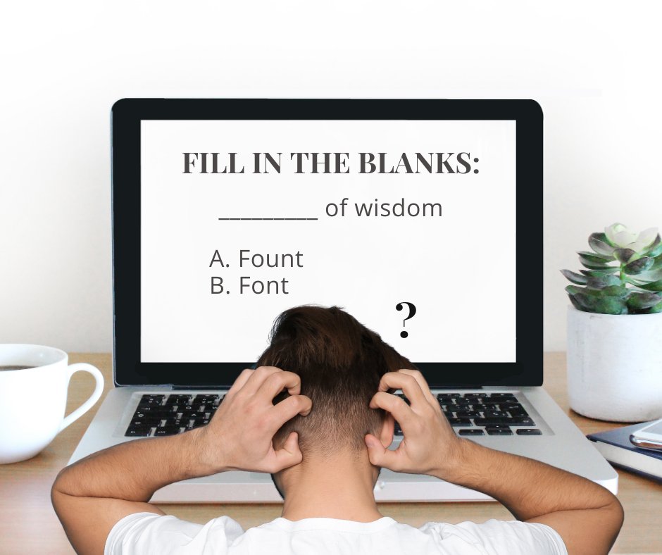 writing_tips's tweet image. &quot;Font&quot; or &quot;fount&quot; of wisdom – what&apos;s your pick? 🤔

&quot;Fount&quot; suggests wisdom flows like a spring, while &quot;font&quot; hints at a basin or even typeface! A lot of people are debating the correct usage of this one.

What&apos;s your take on this? #LanguageDebate👀
