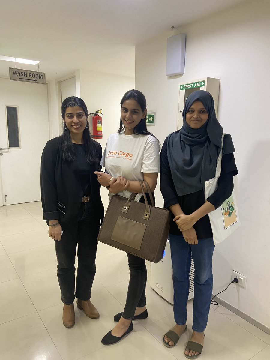 Had the pleasure of meeting Mubeena and Labiba from <a href="/EvenCargo/">EvenCargo</a>, a #Women-Driven #logistics company, creating #equal work opportunities for Women. 

Check out this video to know more about their story : youtube.com/watch?v=WzS-nY…

#empowerwomen #gender #equity