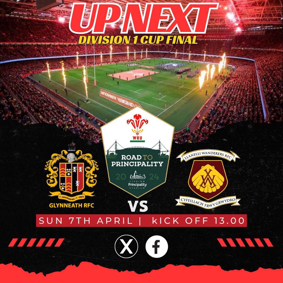 Good luck from everyone at the Club to Penarth U10s coach Grant Bignell and his senior team @glynrfc in the Division 1 Cup Final on Sunday at the Principality 🏟️ #thegermansarecoming 🇩🇪