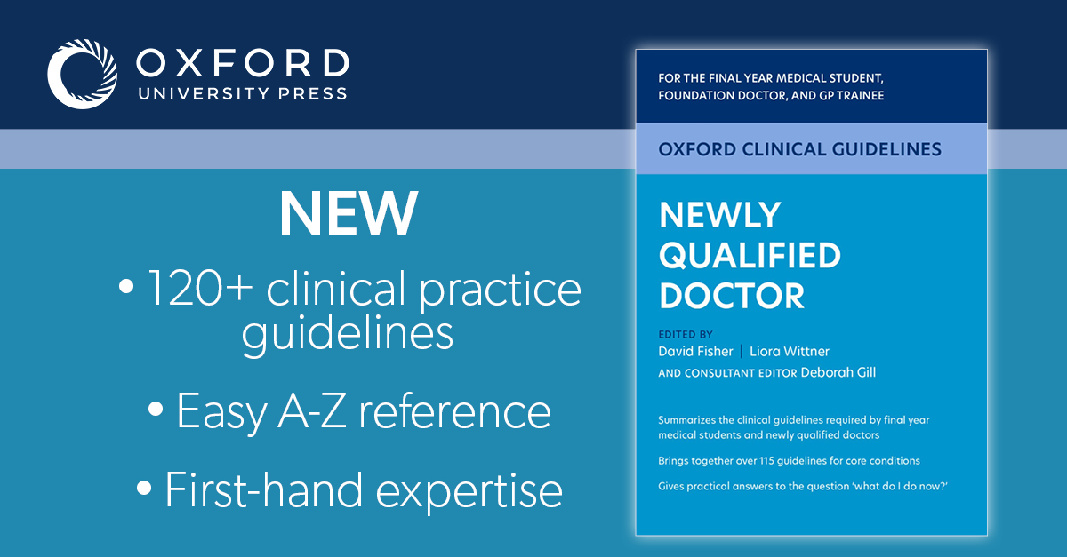 Don’t waste time finding the latest clinical guidelines - Oxford Clinical Guidelines: Newly Qualified Doctor has 120+ quick, authoritative summaries in one easy reference. Sign in with your NHS Athens account at pages.oup.com/hee