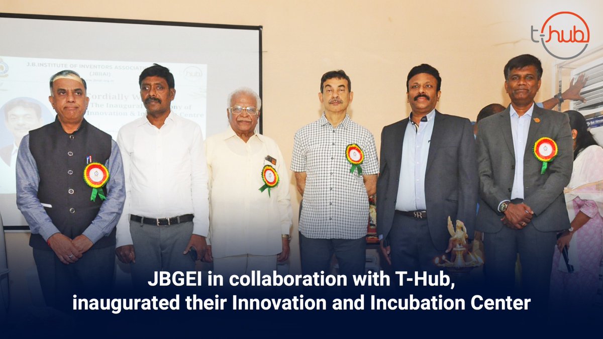 In collaboration with T-Hub, the Innovation and Incubation Center for JB Group of Educational Institutions was inaugurated poised to be a cornerstone of innovation. #InnovateWithTHub #InnovationEcosystem #Kickstart #THub #Innovation #IncubationCenter