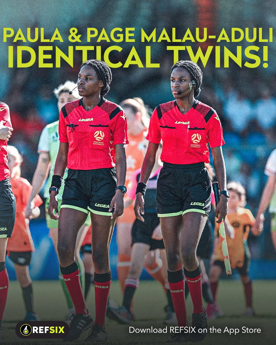 Identical twins just took part in a A-League history by appearing in the same game as assistant and 4th official! Do you know of any other identical twins that referee? Or for that matter... sibling duos?