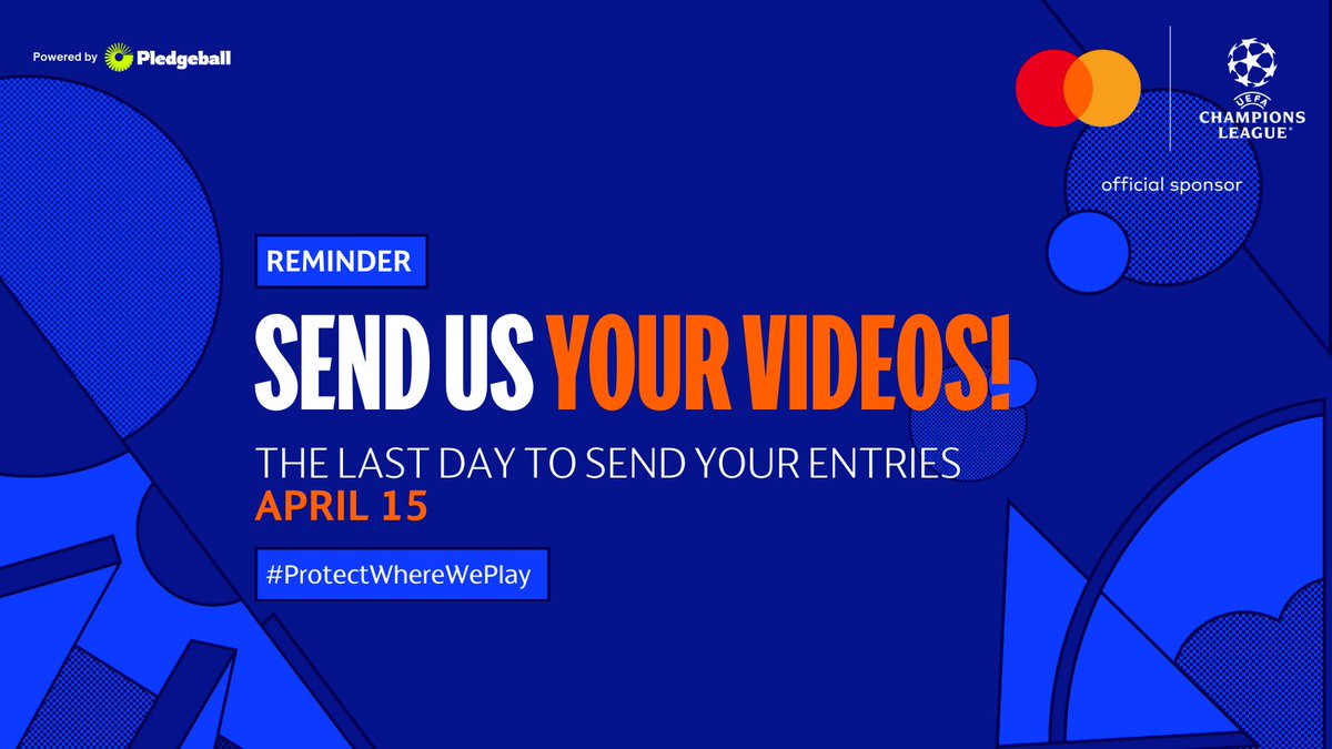 ⏰ Hurry! Time is ticking to join the mission and #ProtectWhereWePlay ♻️🌟 Shoot your video in portrait mode, explain why it's vital to safeguard our playing grounds and upload it - bit.ly/3TYvLMe 🖇️ Let's make a difference together! 🏟️