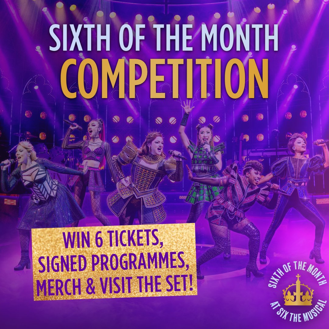 To celebrate our SIXth sensational year in London, we’re offering you the chance to win a set of SIX tickets to see the show in the West End this summer, PLUS signed programmes, merch and the opportunity to visit the set! 👑💜 To enter, tag your royal squad in the comments below!