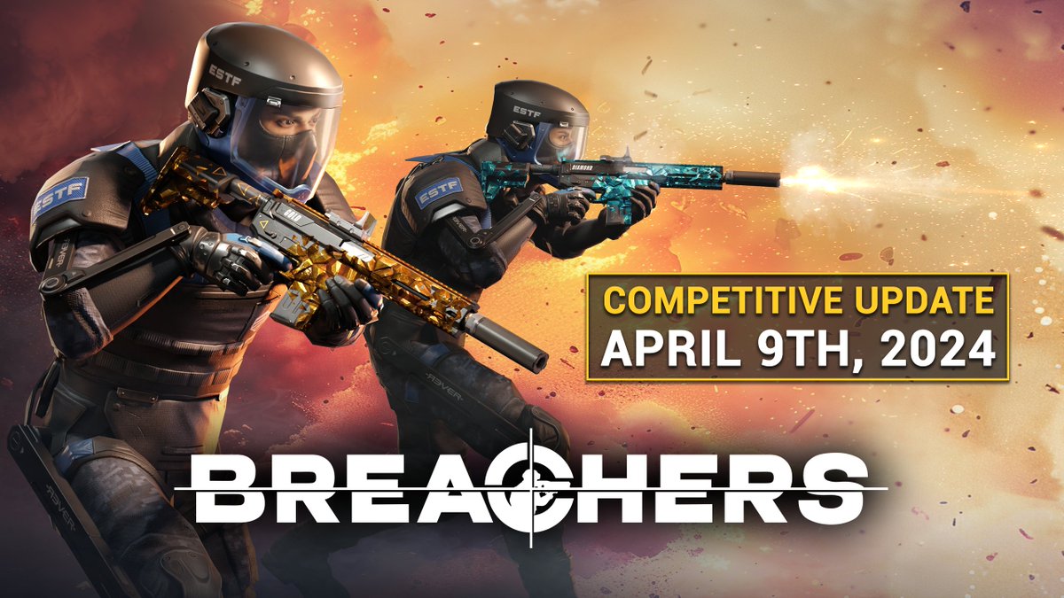 The Breachers Competitive Update, launches April 9th! 🔥 Our biggest update yet! 🥳 Want to be among the first to know as soon as it drops? Join our Discord! ➡️ breachersvr.com/discord