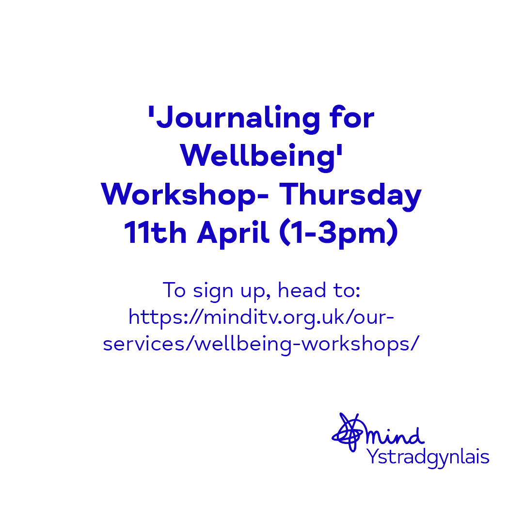 Join our next free workshop '#JournalingForWellbeing' Learn the benefits of self expression through journaling, whilst connecting with others, (and of course unlimited tea and coffee!) Sign up here: minditv.org.uk/our-services/w…