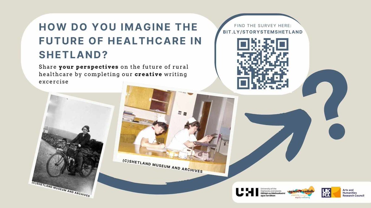 It’s 2040…what would healthcare in Shetland look like to you? 🤔 Take part in a short creative writing exercise with colleagues from @ThinkUHI to share your ideas about the future of rural healthcare in your area! 🔗 bit.ly/storystemshetl…